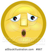 Illustration of a Sad Emoticon by AtStockIllustration