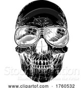 Illustration of Skull Cool Sunglasses Skeleton in Shades by AtStockIllustration