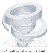 Vector Illustration of a 3d Spinning Tornado Twister by AtStockIllustration