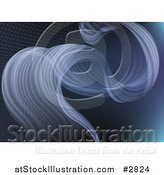 Vector Illustration of a Abstract Blue Smoke Wave Background by AtStockIllustration