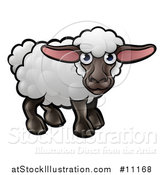 Vector Illustration of a Cartoon Black Sheep by AtStockIllustration