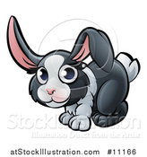 Vector Illustration of a Cartoon Dutch Bunny Rabbit by AtStockIllustration