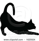 Vector Illustration of a Cat Silhouette by AtStockIllustration