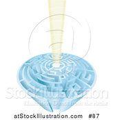 Vector Illustration of a Confusing Circular Maze by AtStockIllustration