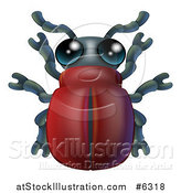 Vector Illustration of a Cute Beetle Bug by AtStockIllustration