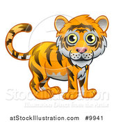 Vector Illustration of a Cute Tiger by AtStockIllustration