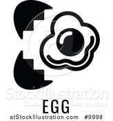 Vector Illustration of a Egg over Text by AtStockIllustration