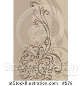 Vector Illustration of a Floral Design Element by AtStockIllustration