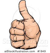 Vector Illustration of a Hand with a Thumb up by AtStockIllustration