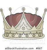 Vector Illustration of a Kings Crown by AtStockIllustration