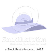 Vector Illustration of a Ladies Purple Sun Hat with a Bow by AtStockIllustration