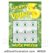 Vector Illustration of a Lottery Instant Scratch and Win Design by AtStockIllustration