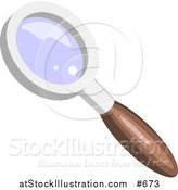 Vector Illustration of a Magnifying Glass by AtStockIllustration