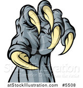 Vector Illustration of a Monster Claw with Sharp Talons by AtStockIllustration