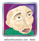 Vector Illustration of a Old Bald Man by AtStockIllustration