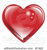 Vector Illustration of a Shiny Red Valentine's Day Heart by AtStockIllustration