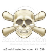 Vector Illustration of a Skull and Crossbones by AtStockIllustration
