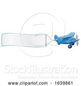 Vector Illustration of Airplane Aeroplane Pulling Banner by AtStockIllustration