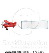 Vector Illustration of Airplane Pulling Banner by AtStockIllustration
