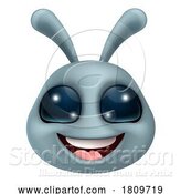 Vector Illustration of Alien Grey Gray Fun Character by AtStockIllustration