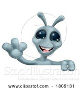 Vector Illustration of Alien Grey Gray Fun Character by AtStockIllustration