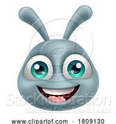 Vector Illustration of Alien Grey Gray Fun Character by AtStockIllustration