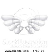 Vector Illustration of Angel Eagle Wings Emoji Emoticon Icon by AtStockIllustration