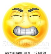 Vector Illustration of Angry Jealous Mad Hate Emoticon Face by AtStockIllustration