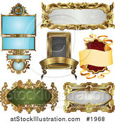 Vector Illustration of Antique and Retro Styled Ornate Frame Designs by AtStockIllustration