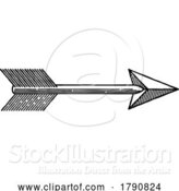 Vector Illustration of Arrow Sign Icon Direction Symbol Design Element by AtStockIllustration