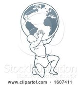 Vector Illustration of Atlas Titan Carrying a Globe by AtStockIllustration