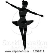 Vector Illustration of Ballet Dancer Silhouette by AtStockIllustration