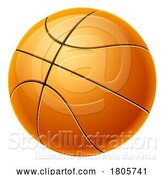 Vector Illustration of Basketball Ball Sports Icon Illustration by AtStockIllustration