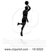 Vector Illustration of Basketball Player Silhouette by AtStockIllustration