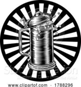 Vector Illustration of Beer Stein German Oktoberfest Pint Tankard Mug by AtStockIllustration