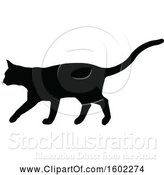 Vector Illustration of Black Silhouetted Cat by AtStockIllustration