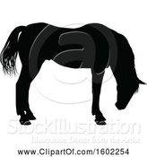 Vector Illustration of Black Silhouetted Horse by AtStockIllustration