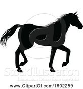 Vector Illustration of Black Silhouetted Horse by AtStockIllustration