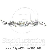 Vector Illustration of Border of White Spring Blossoms by AtStockIllustration