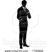 Vector Illustration of Business People Guy Silhouette Business Man by AtStockIllustration