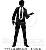 Vector Illustration of Business People Guy Silhouette Business Man by AtStockIllustration