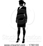 Vector Illustration of Business People Lady Silhouette Business Woman by AtStockIllustration