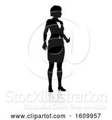 Vector Illustration of Business Person Silhouette by AtStockIllustration