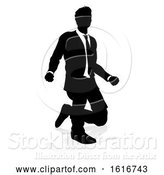 Vector Illustration of Business Person Silhouette by AtStockIllustration