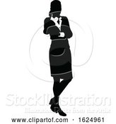 Vector Illustration of Business Person Silhouette by AtStockIllustration