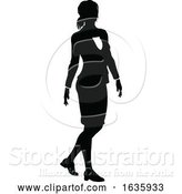 Vector Illustration of Business Person Silhouette by AtStockIllustration