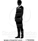 Vector Illustration of Businessman in Suit Silhouette Person by AtStockIllustration