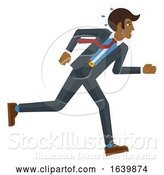 Vector Illustration of Businessman Stress Pressure Tired Running Concept by AtStockIllustration
