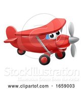 Vector Illustration of Cartoon Airplane Character by AtStockIllustration