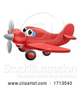 Vector Illustration of Cartoon Airplane Character by AtStockIllustration
